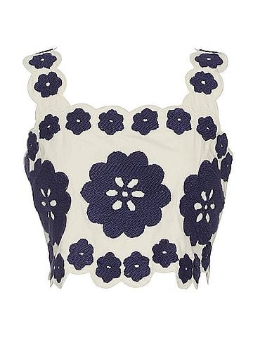 Sea New York Catrine Applique Tank Top in Blue (view 1)