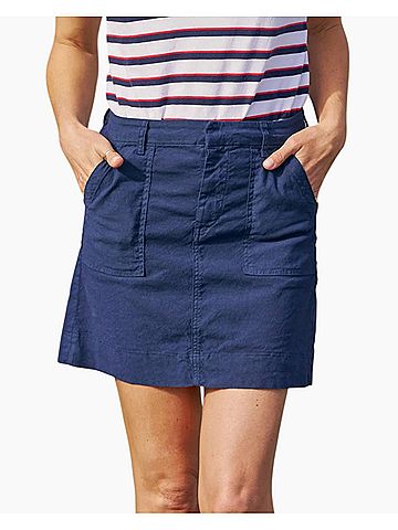 Frank & Eileen Jameson Skirt in Summer Navy (view 2)