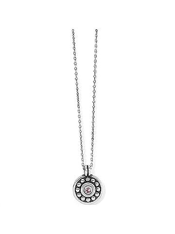 Brighton Women's Pebble Dot Medali Petite Reversible Birthstone Necklace in October-Light Rose (view 1)