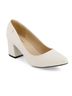 Andrea White Women's Pointed Toe Pumps Size 6 - photo 3