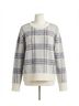 Z Supply Plaid Gray Junction Plaid Sweater Size L - photo 1