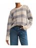 Z Supply Plaid Gray Junction Plaid Sweater Size L - photo 2