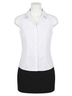 Commando Solid White Classic Sleeveless Button Down Bodysuit in White Size XL - photo 1