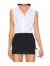 Commando Solid White Classic Sleeveless Button Down Bodysuit in White Size XL - photo 2