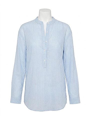 Southern Tide Wrenley Airy Cotton Tunic in Clearwater Blue (view 1)