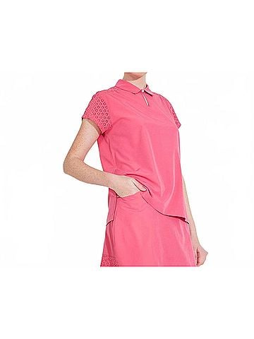 abacus Manga Cupsleeve Polo in Lipstick (view 2)
