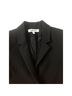 Elizabeth and James Solid Black Jacket Size 0 - photo 7