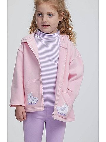 Little English Kids' Striped Turtleneck Top 5 Mo in Lavender (view 2)