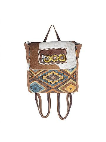 Myra Bag Women's Primordial Hand-Tooled Bagpack (view 2)