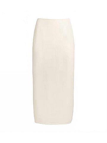 AER Women's Sequin Midi Skirt in Beige (view 1)
