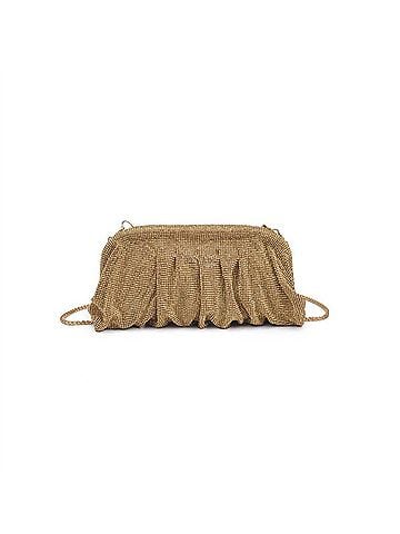 Urban Expressions Women's Irina Crystal Rhinestone Evening Bag in Gold (view 1)