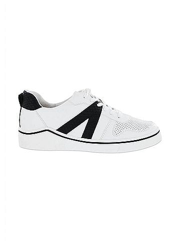 Mia Women's Alta Sneaker in White/Black (view 1)