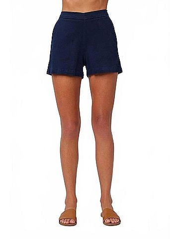 Bella Dahl Catalina Clean Front Short in Harbor Navy (view 2)
