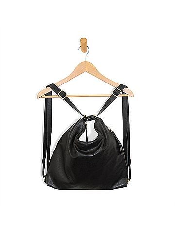 Joy Susan Women's Drew Convertible Backpack in Black (view 2)