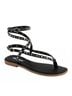 Andrea Black Women's Studded Sandal Size 10 - photo 1