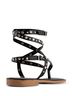 Andrea Black Women's Studded Sandal Size 10 - photo 2