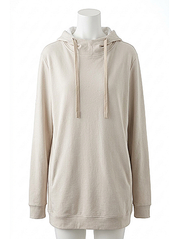 abacus Banff Fleece Hoodie in Clam (view 1)