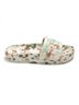 Hunter White Women's Bloom Algae Marble Slide Sandals in White Size 11 (wide) - photo 1
