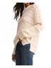 Z Supply Print White Cento Cable Sweater Size L - photo 3