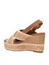 XTI Brown Women's Raffia Wedge Sandals Size 6 - photo 3