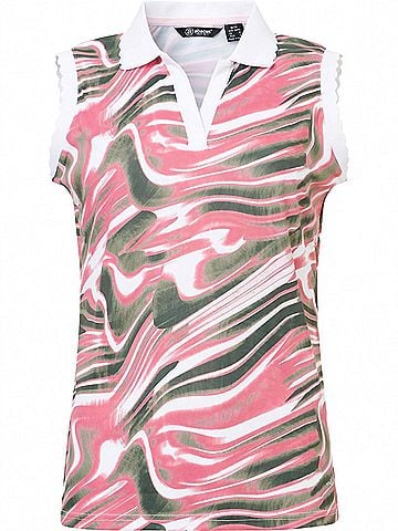 abacus Women's Victoria Drycool Sleeveless Polo in Energy (view 2)