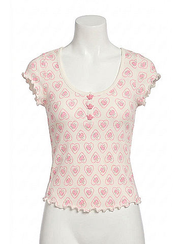 Boys Lie Women's Sweet Sadie Pj Top in Pink (view 1)