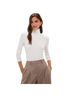 Tuckernuck Solid Stripes White Long Sleeve Blouse Size S - photo 1