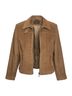 Giorgio Sant'Angelo 100% Cotton 100% Acetate Solid Brown Jacket Size 12 - photo 1