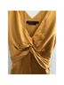 BCBGMAXAZRIA 55% Silk 5% Spandex 100% Silk Gold Tank Top Size L - photo 3