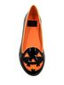Strange Cvlt Black Orange Flats Size 6 - photo 1