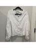 Alexis Solid White Long Sleeve Blouse Size M - photo 2