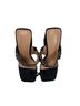 Dolls Kill Solid Black Silver Heels Size 6 - photo 4