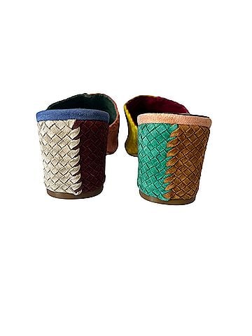 Charlotte Stone Lenu Tropical Mismatch Woven Suede Slide Mule/Clog (view 2)
