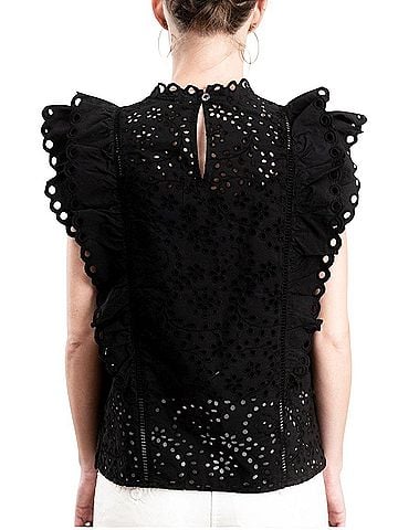 Veronica Beard Calisata Short Sleeve Top (view 2)