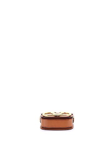 Valentino Garavani Supervee Crossbody Bag Linen with Leather Small (view 2)