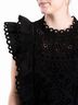 Veronica Beard 100% Cotton Floral Black Short Sleeve Top Size 0 - photo 3