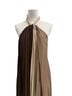 EB Luxe Tan Brown Cocktail Dress Size L - photo 6