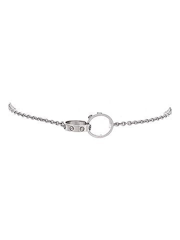 Cartier Love Interlocking Bracelet 18K White Gold (view 1)
