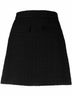 MSGM Black Women's Tweed Mini Skirt Size 8 - photo 1