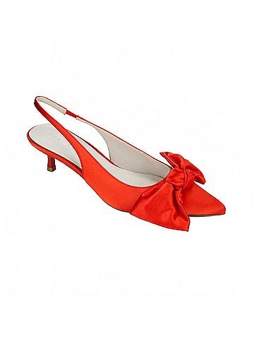 Yosi Samra Women's Elise Satin Slingback Sandals (view 1)