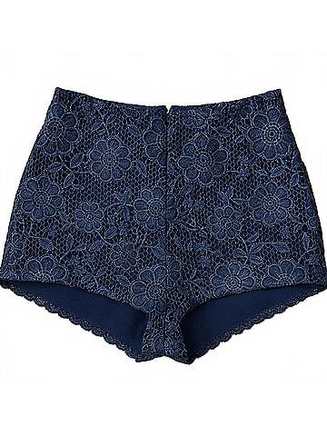 RED Valentino Floral Lace High-Waisted Shorts (view 1)