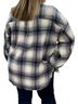 White Birch Blue Plaid Shacket in Blue Size L - photo 3