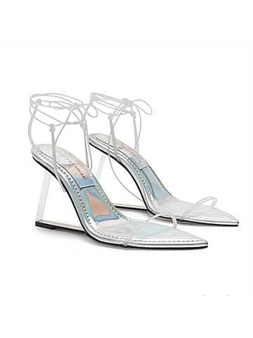 Good American Women's Cinder-F*Cking Rella Wedge Sandal Shoes (view 2)