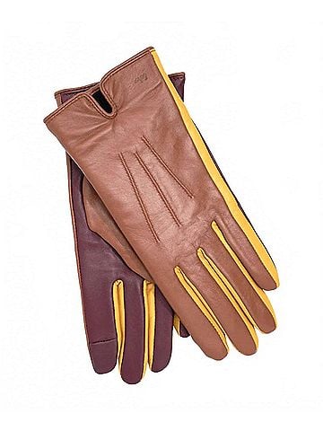 Echo Women's Colorblock Leather Gloves (view 1)