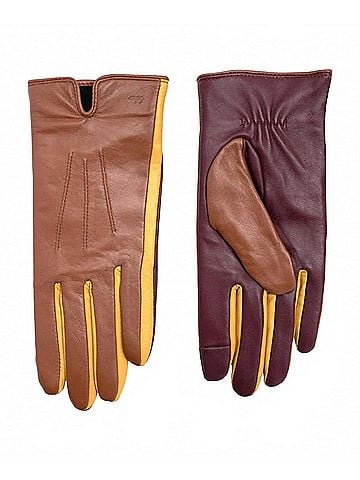 Echo Women's Colorblock Leather Gloves (view 2)