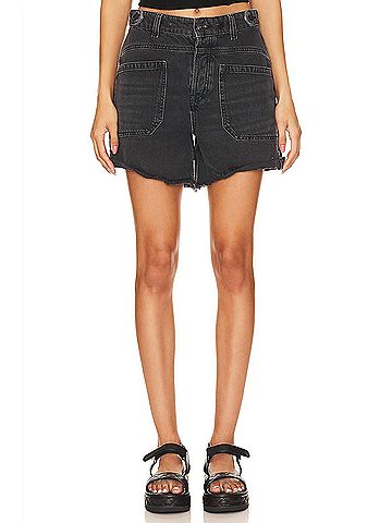 Free People Palmer Slouchy Short in Outer Space (view 2)