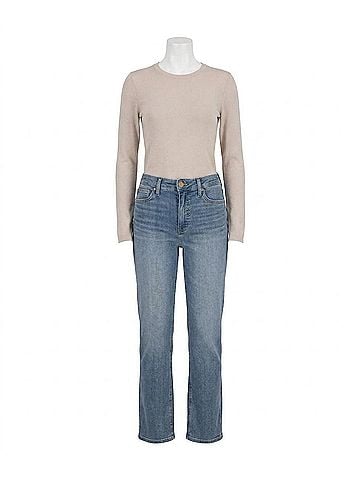 Kut from the Kloth Noelie Knit Top in Taupe (view 1)