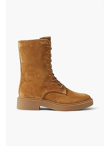 Vince. Women's Kady Suede Lace-Up Tall Boots (view 1)
