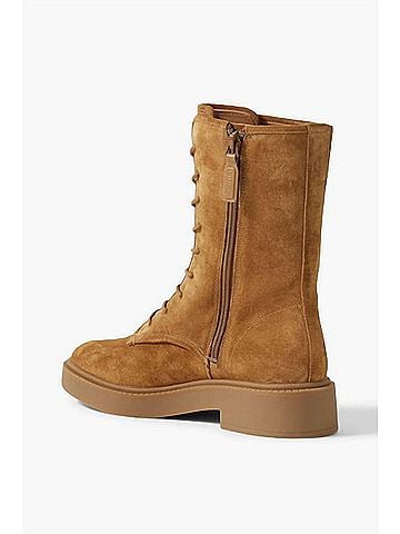 Vince. Women's Kady Suede Lace-Up Tall Boots (view 2)