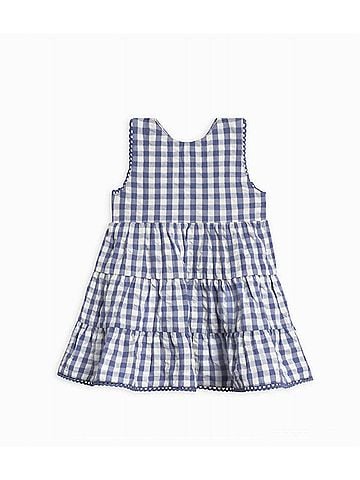 Colored Organics Kids Organic Zoey Seersucker Tiered Dress (view 1)